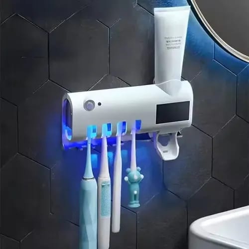 Dispensador de Pasta Dental y Organizador de Cepillos