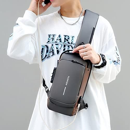 Bolso antirrobo de hombro con candado de combinación