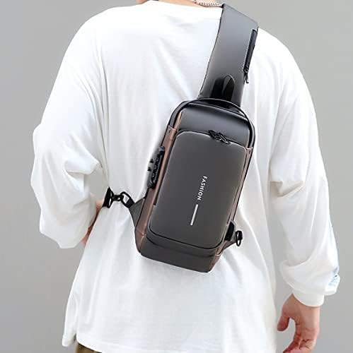Bolso antirrobo de hombro con candado de combinación