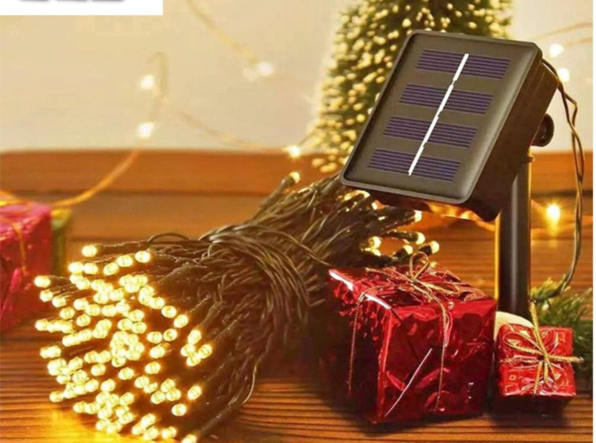 Guirnalda de Luces LED Solares Cálidas, 10 m