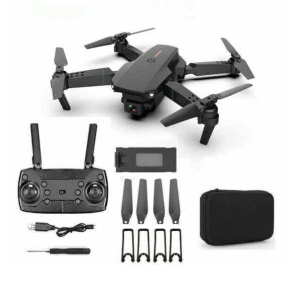 Drone E88 Plegable con Cámara y Control Remoto
