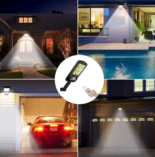 Lámpara Solar LED con Sensor de Presencia