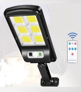 Lámpara Solar LED con Sensor de Presencia