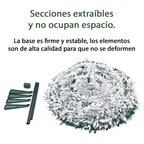 Árbol de Navidad Plegable con Nieve y Varios Tamaños