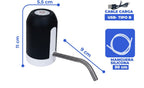 Dispensador de agua eléctrico recargable por USB
