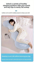 Almohada corporal ergonómica de seda para dormir de lado